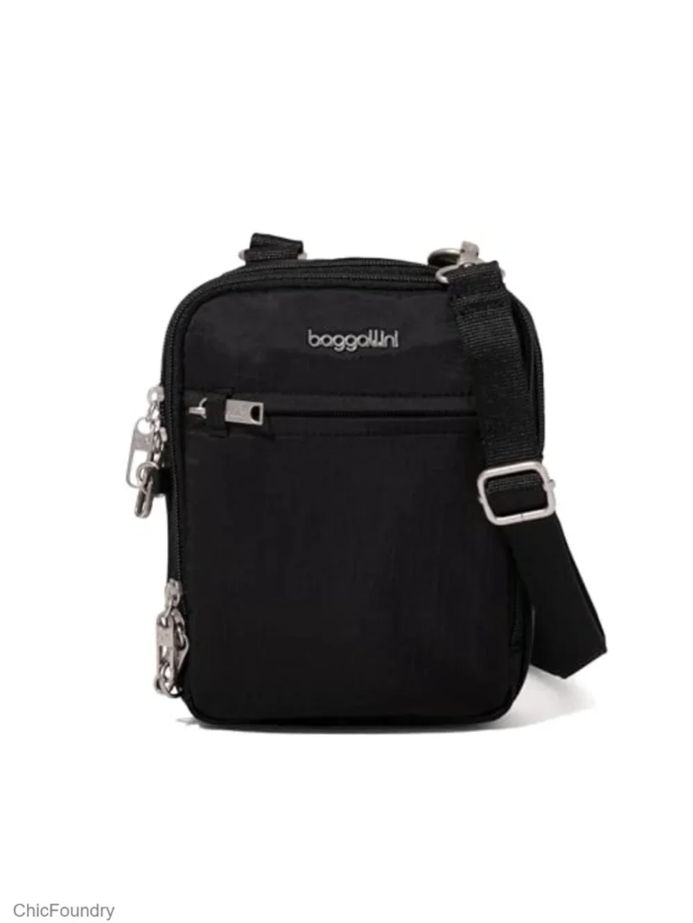 Anti-Theft Crossbody Bag with RFID & Locking Zippers